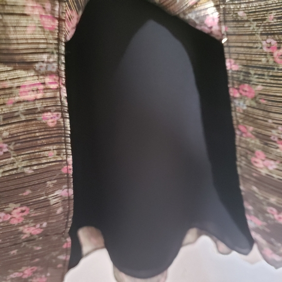 LoveShackFancy Mercy Lurex Metallic Silk Midnight Vine Mini Dress New Size 8 - Picture 11 of 14